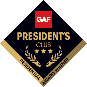 GAF President’s Club roofing contractor award